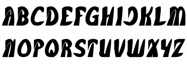 FROZEN ICE Bold Font UPPERCASE