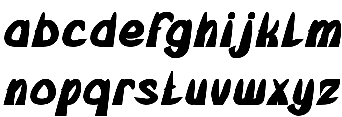 FROZEN ICE Bold Font LOWERCASE