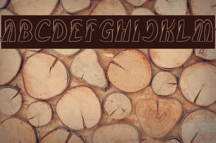 FROZEN ICE-Hollow Font examples