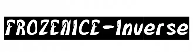 FROZEN ICE-Inverse  Fuentes Gratis Descargar