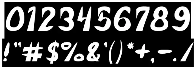 FROZEN ICE-Inverse Font OTHER CHARS