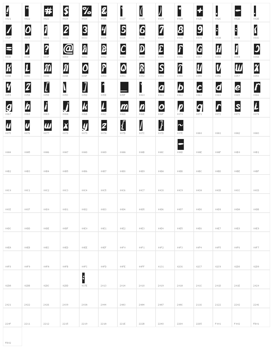 FROZEN ICE-Inverse Character Map