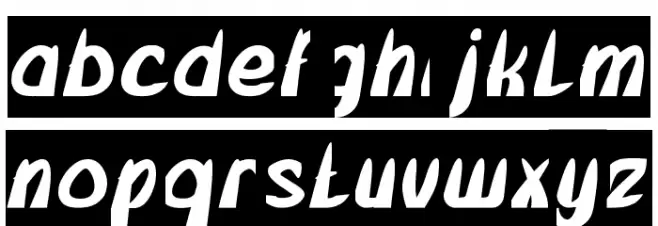 FROZEN ICE-Inverse フォント 小文字
