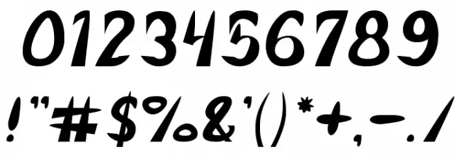 FROZEN ICE-Light Font OTHER CHARS