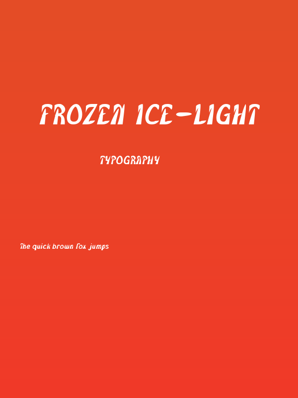 FROZEN ICE-Light Poster
