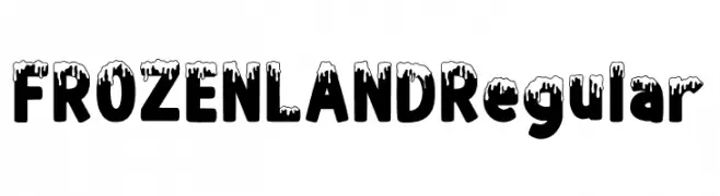 FROZENLAND Regular Schriftart