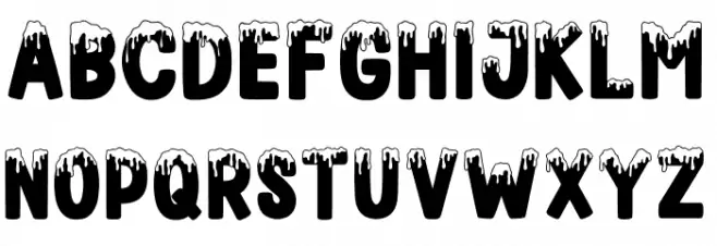 FROZENLAND Regular Schriftart Groß