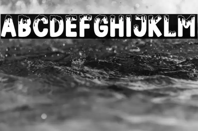 FROZENLAND Regular Schriftart examples