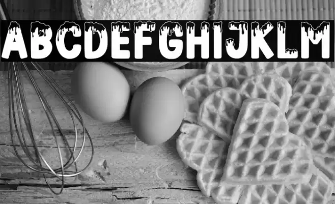 FROZENLAND Regular Schriftart examples