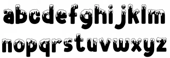 FROZENLAND Regular Schriftart Kleinbuchstaben