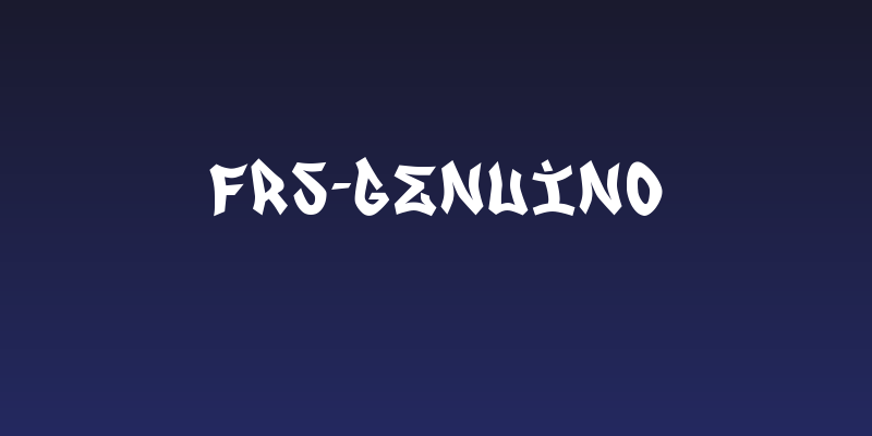 FRS-GENUINO Social Header