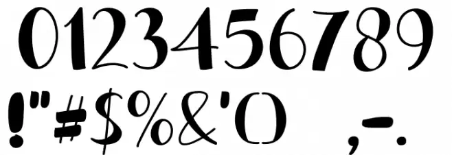 FRUIT BANANA Font OTHER CHARS