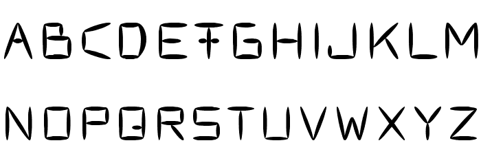 Fracksausen Font LOWERCASE