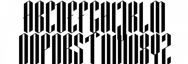 Fracmetrica-Black フォント 大文字