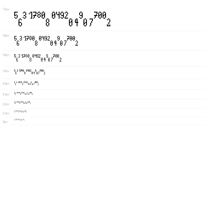 Fractionss AZERTY Regular Waterfall