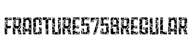 Fracture5758 Regular  Frei Schriftart Herunterladen