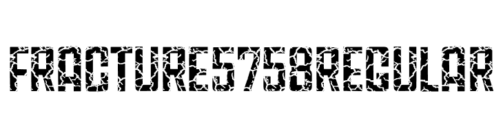 Fracture5758 Regular  Descarca Fonturi Gratis