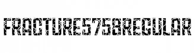Fracture5758 Regular  免费字体下载