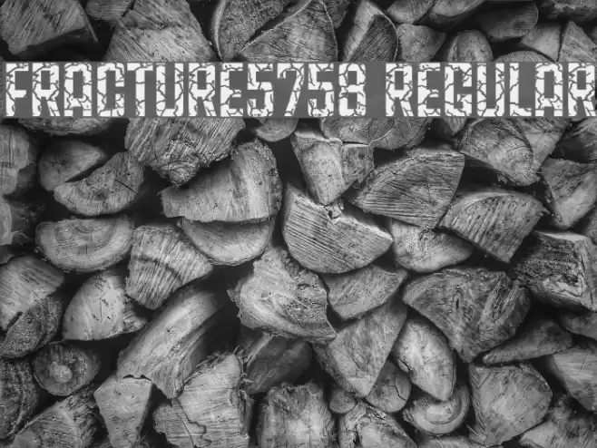 Fracture5758 Regular Font examples