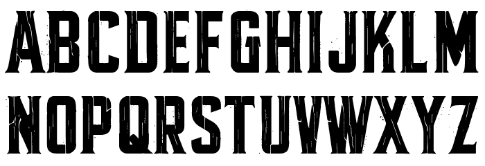 Fractured Fir Font LOWERCASE