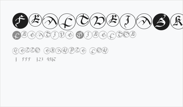 FracturiaSketchedCaps Business Card