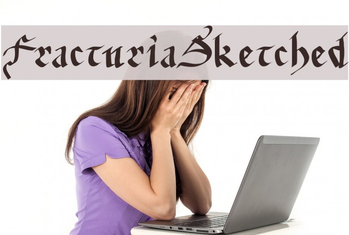 FracturiaSketched Font examples