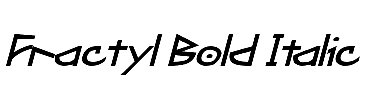 Fractyl Bold Italic  Скачать бесплатные шрифты