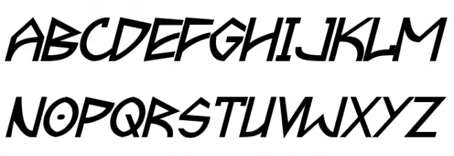 Fractyl Bold Italic Polices MAJUSCULES