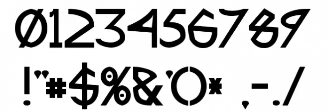 Fractyl Bold Font OTHER CHARS