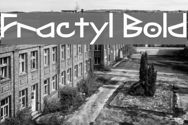 Fractyl Bold Font examples
