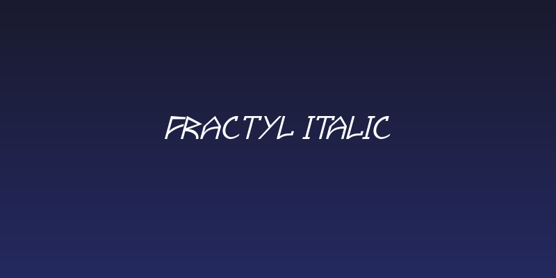 Fractyl Italic Social Header