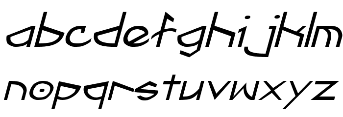 Fractyl Italic Font LOWERCASE