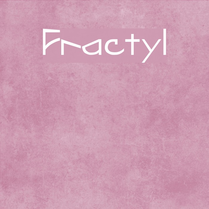 Fractyl Font examples