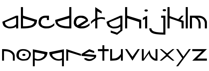 Fractyl Font LOWERCASE
