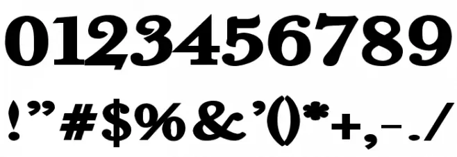 Fradley Black Font OTHER CHARS