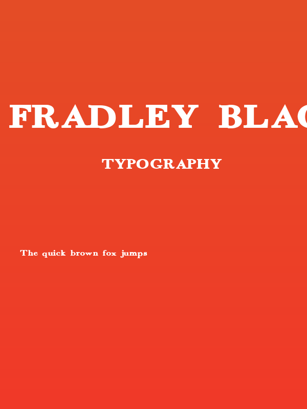 Fradley Black Poster