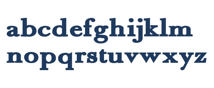 Fradley Black Lowercase