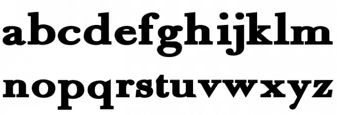 Fradley Black خط أحرف صغيرة