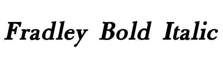 Fradley Bold Italic  Fuentes Gratis Descargar