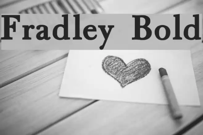 Fradley Bold Font examples