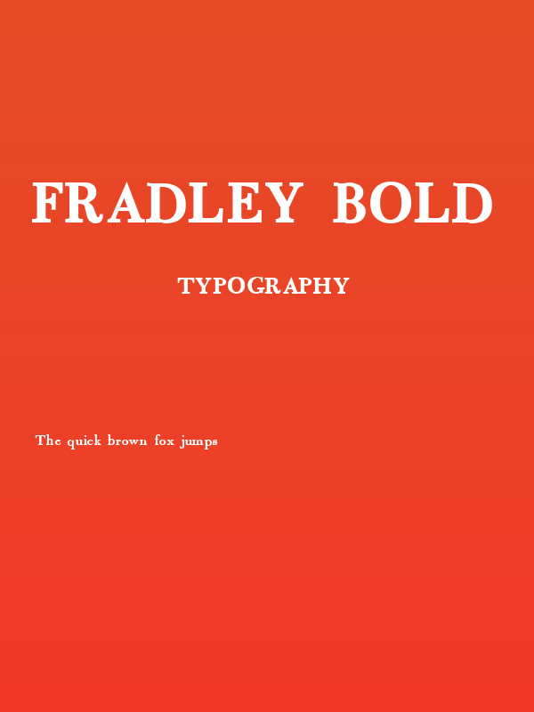 Fradley Bold Poster
