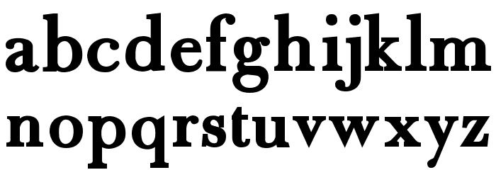Fradley Bold Font LOWERCASE