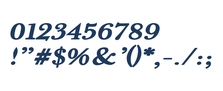 Fradley Extended Italic Other Characters