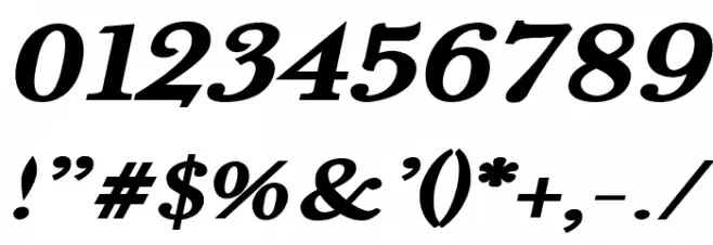 Fradley Extended Italic Font OTHER CHARS