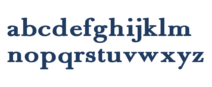 Fradley Extended Lowercase