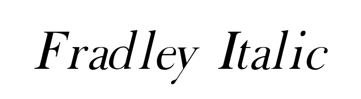 Fradley Italic Font