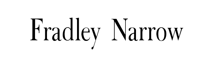 Fradley Narrow  Free Fonts Download