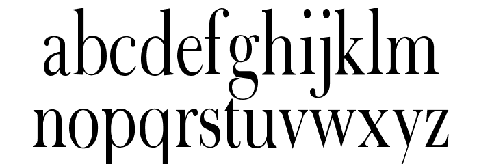 Fradley Narrow Font LOWERCASE