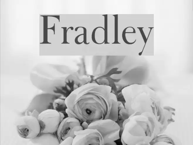 Fradley Font examples
