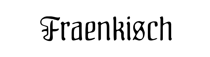 Fraenkisch  フリーフォントのダウンロード